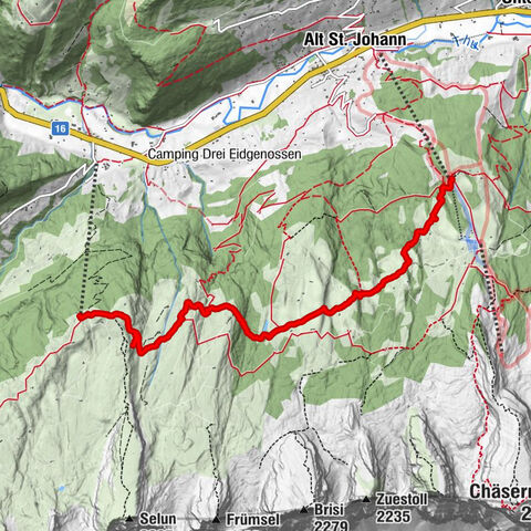 Selun Kistenbahn - Alp Sellamatt