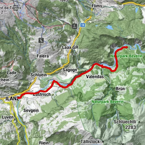 Ilanz, Graubünden/Schweiz