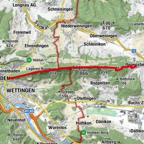 Über die Längeren nach Regensberg