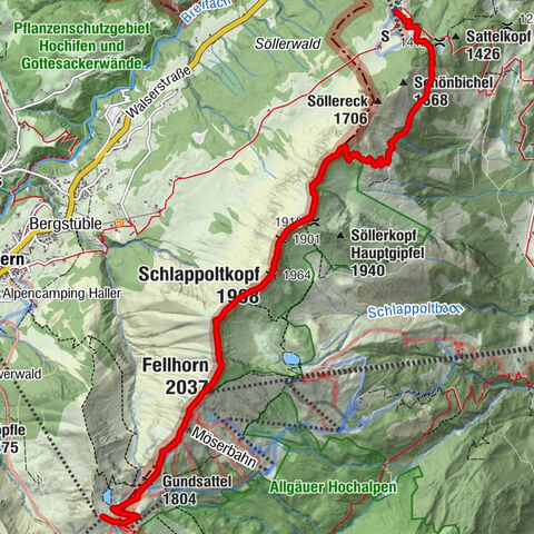 Bergtour über den Fellhorngrat