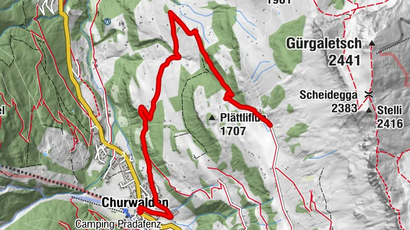 Churwalden - Stein - Büel - Foppa