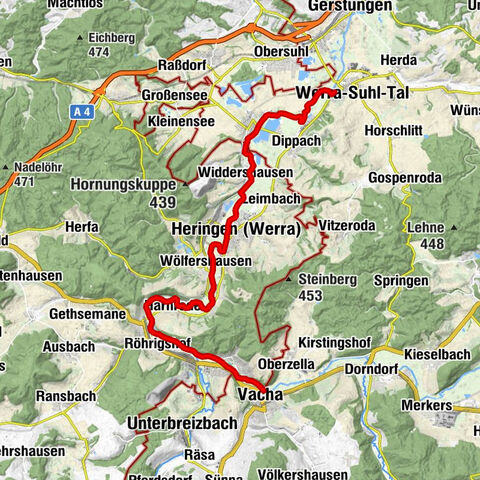 Werra Wasser Wandern 5: Vacha - Berka/Werra