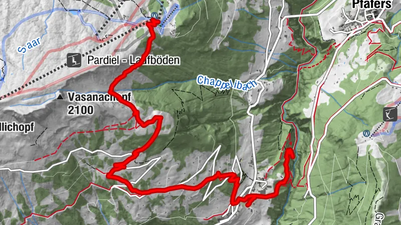 Bettlerweg am Pizol - Taminaschlucht