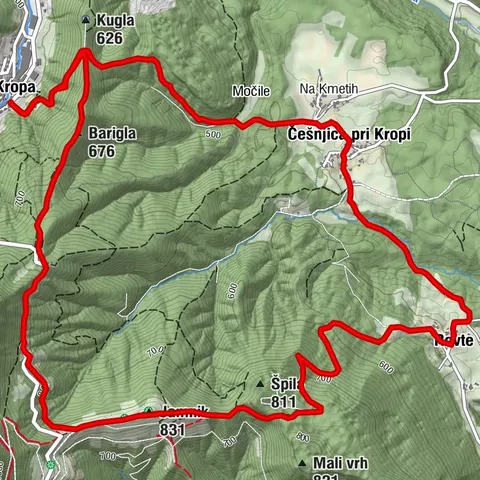 Rundweg zum Jamnik
