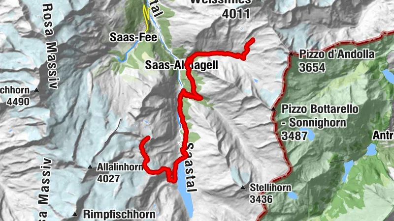 Etappe 3: Almagellerhütte – Britanniahütte