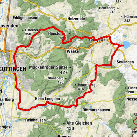Von Göttingen zum Seeburger See und durchs Weisswassertal