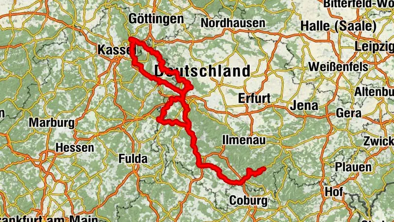 Thüringer Radfernwege - 02 - Werratal-Radweg
