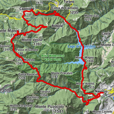 Navazzo Speichersee Runde und 11km Trail