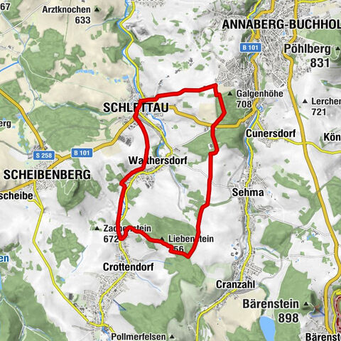 Schlettau Rundwanderweg »Auf zum Liebenstein«