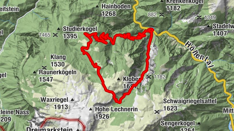RAX Grosses Höllental, Gaislochsteig, Gloggnitzer Hütte, Kleines Höllental, ret. 20.06.2017
