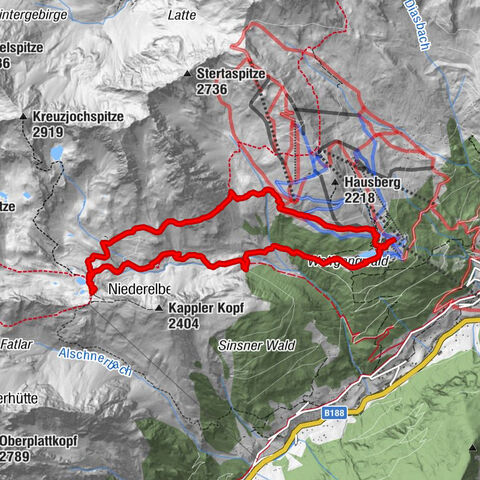 Kappl, Diasbahn Bergstation, Niederelbehütte, Diasbahn, Österreich
