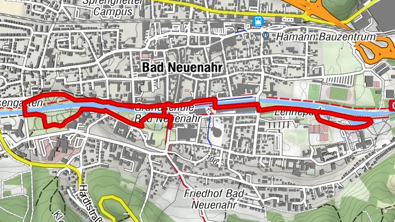 Medizinischer Kurwanderweg MK I gelb