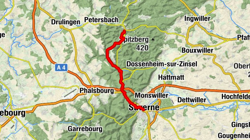 Durchquerung des Vogesenmassivs - Etappe 05 - La Petite Pierre - Saverne