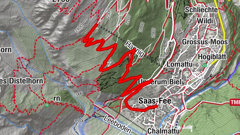 Sonnenweg Hannig im Winter