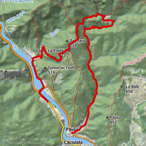 Von Pãușa nach Kloster Turnu über Kloster Stânișoara