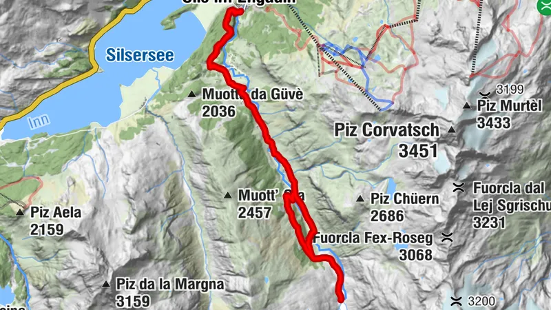 Sils - Val Fex - Plaun Vadret - Sils