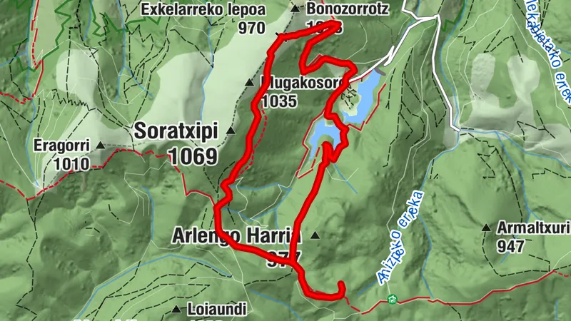 Leurtzako Urtegiak - Stauseen von Leurtza