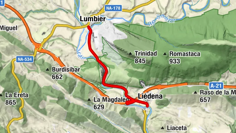 Navarra - Vía Verde del Irati. Lumbier