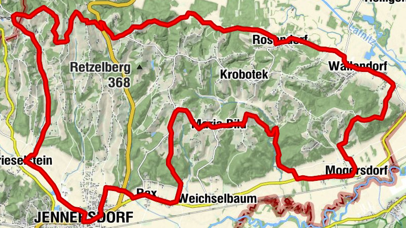 Thermenregion Loipersdorf: Thermenradweg B 71
