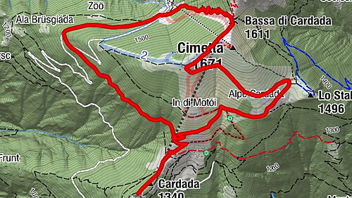 Cardada-Cimetta-Alpe Vegnasca-Cardada