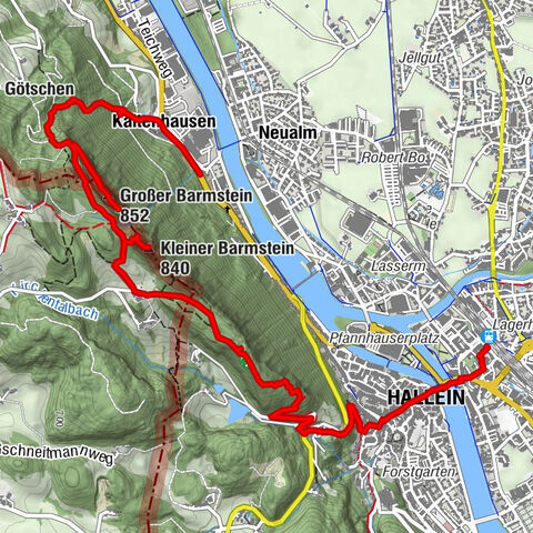 Großer und Kleiner Barmstein, die Wahrzeichen von Hallein
