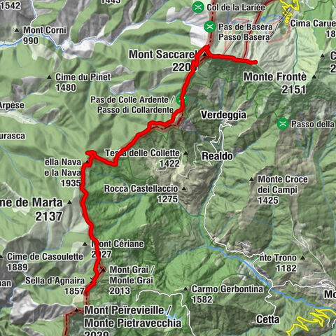 Etappe Nr. 05: Colla d'Agnaira - Sella della Valletta