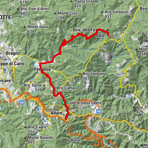 Etappe Nr. 17: Colle di Cadibona - Le Mugge