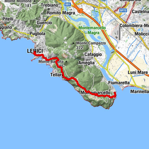 Strecke 01: Bocca di Magra – Lerici