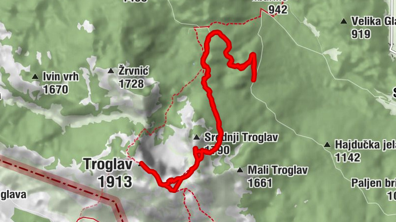Troglav 1913 mnv - Bosna i Hercegovina