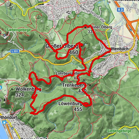 13-Gipfel-Tour im Siebengebirge