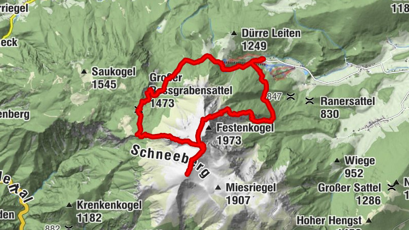 SCHNEEBERG Losenheim Nandlgrat Klosterwappen Fadenweg 28.09.2017