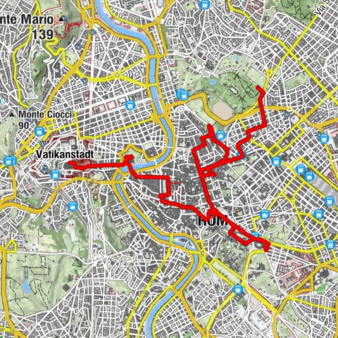 Sightseeing mit dem Rad durch Rom