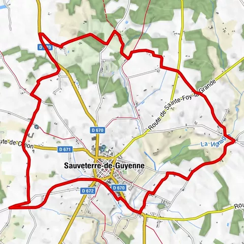 Boucle vélo n°01 Sauveterre-de-Guyenne