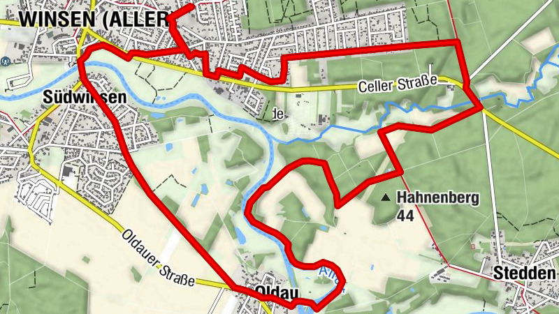 Oldau und zurück nach Winsen (Aller)