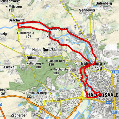 Saaletour Rundfahrt Lunzberge und Brachwitzer Alpen