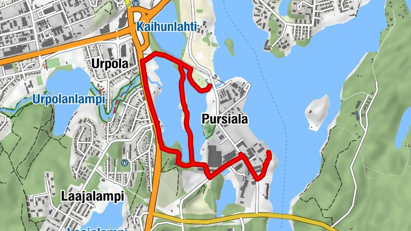 Der Kaihu-Wanderweg, ein geologischer Wanderweg, und das Pursiala-Schachtloch