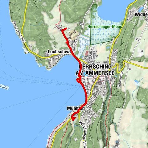 Herrsching Promenade und Ausblick Rausch