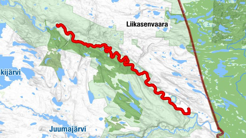 Mataraniemi–Jäkälämutka Kanutour 25 km, Oulanka-Nationalpark