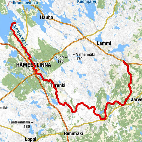 Vanajavesi-Paddelroute