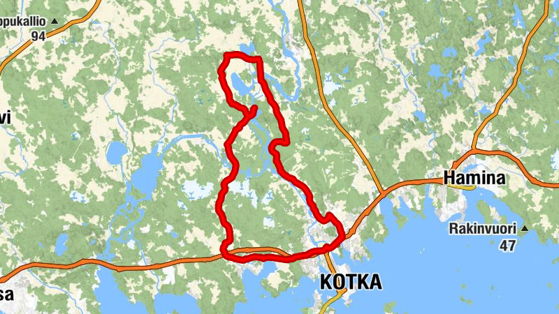 Kymijoki-Flusslandschaftsroute