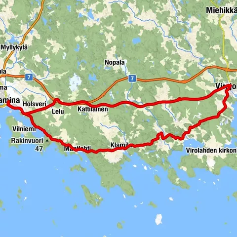 Fahrradtour Museotie, Hamina und Virolahti