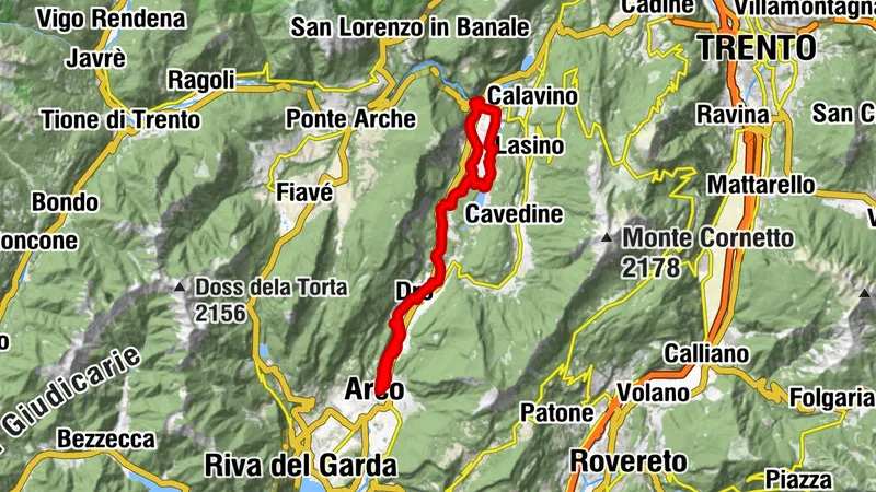 4.2 Auf dem Sarca-Radweg nach Norden: von Arco nach Sarche