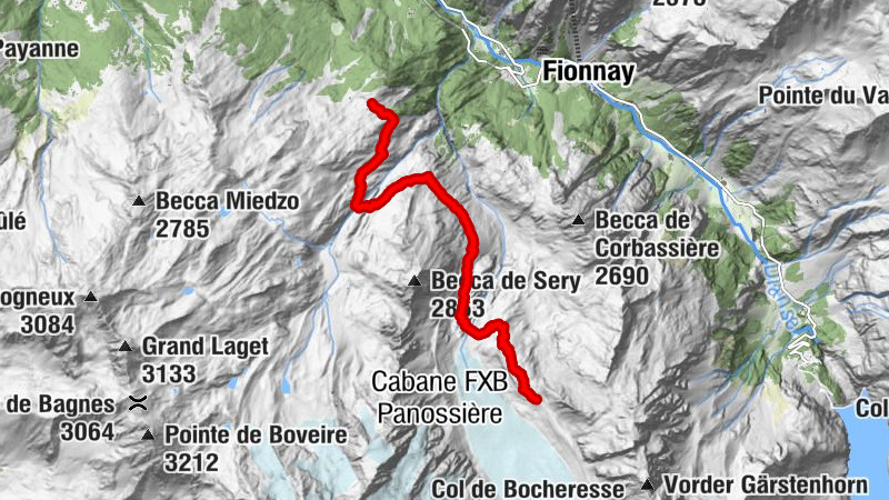 Von der Cabane Brunet zur Cabane FXB Panossière