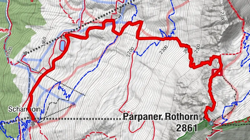 P - GPS Goldgräberweg Lenzerheide