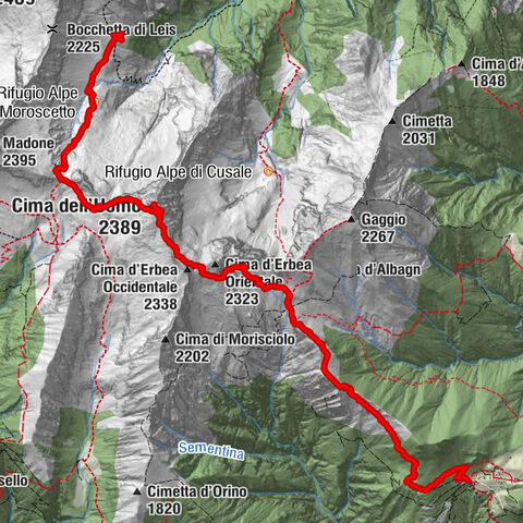 Mornera-Cap. Albagno- Cima dell’Uomo- Cap. Alpe di Leis