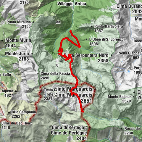 Giro del Marguareis tapa 4 variante