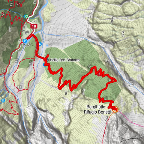 Wanderung: Heilige drei Brunnen zur Berglhütte