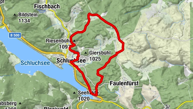 Höhenklimaweg Schluchsee Riesenbühlsteig