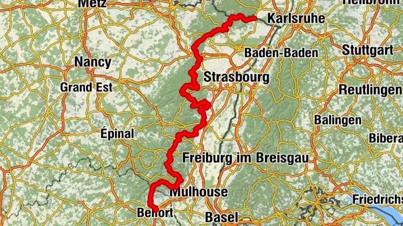 Durchquerung des Vogesenmassivs zu Fuß - Wissembourg / Belfort - GR53 - GR5