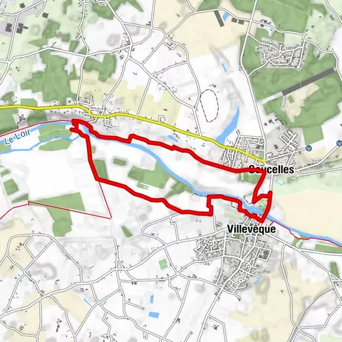 Rundweg der Ufer des Loir